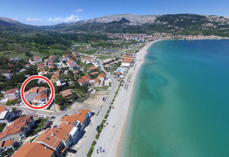 Apartment Mirna Baška Eksteriør billede
